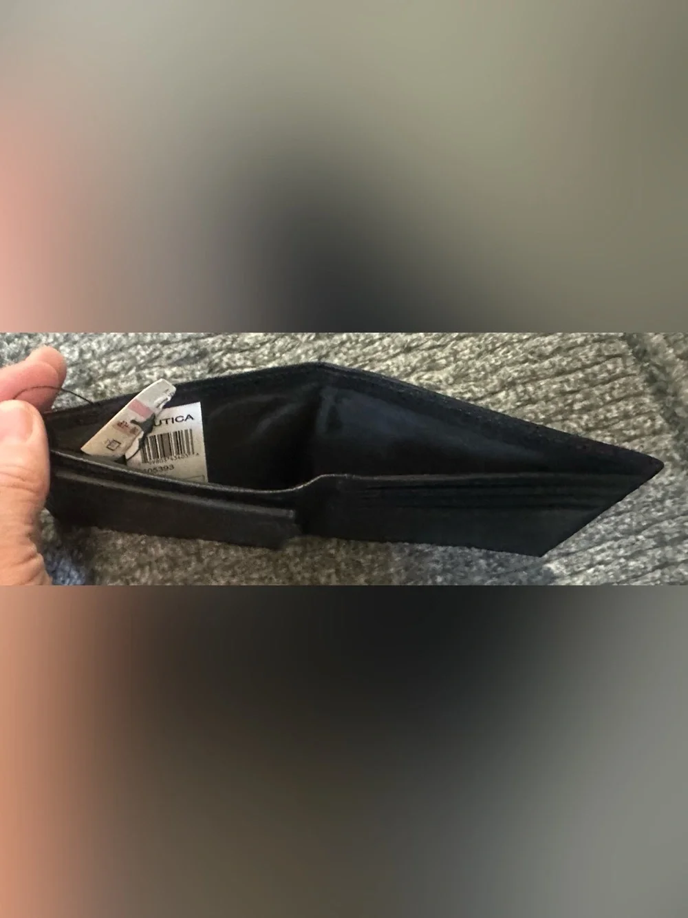 Nautica Bifold Black Passcase Wallet